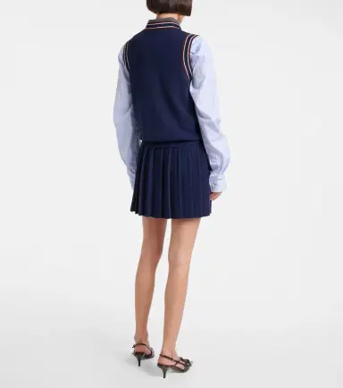 Miu Miu Wool and cashmere sweater vest | Thumbnail 3