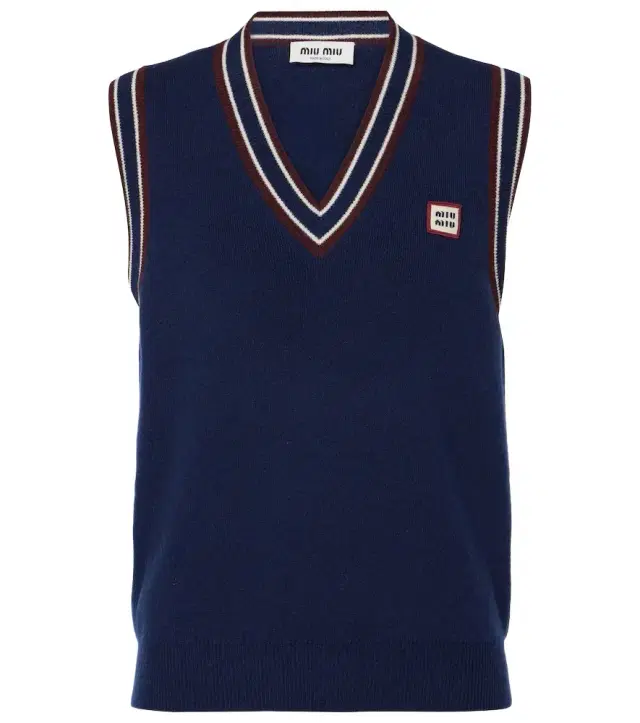 Wool and cashmere sweater vest