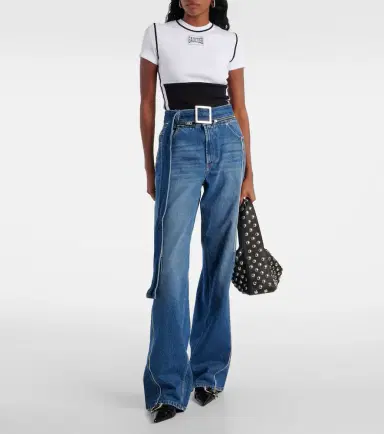Jean Paul Gaultier Logo cotton-blend jersey T-shirt | Thumbnail 2