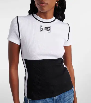 Jean Paul Gaultier Logo cotton-blend jersey T-shirt | Thumbnail 3
