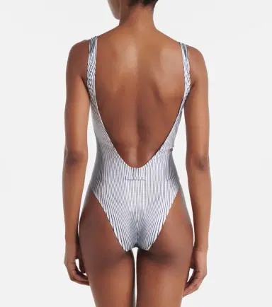 Jean Paul Gaultier Pinstripe Body Morphing swimsuit | Thumbnail 6