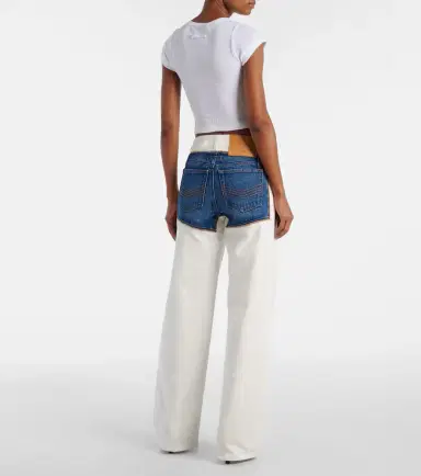 Jean Paul Gaultier Petit Grand trompe l'oeil straight jeans | Thumbnail 4
