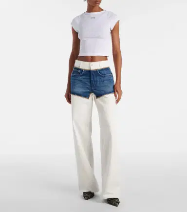 Jean Paul Gaultier Petit Grand trompe l'oeil straight jeans | Thumbnail 7