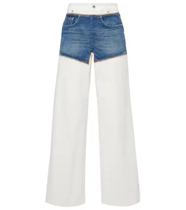 Jean Paul Gaultier Petit Grand trompe l'oeil straight jeans | Thumbnail 1