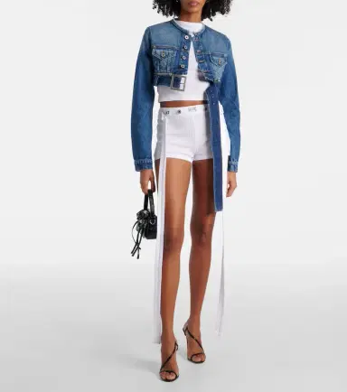 Jean Paul Gaultier Logo cotton jersey crop top | Thumbnail 3