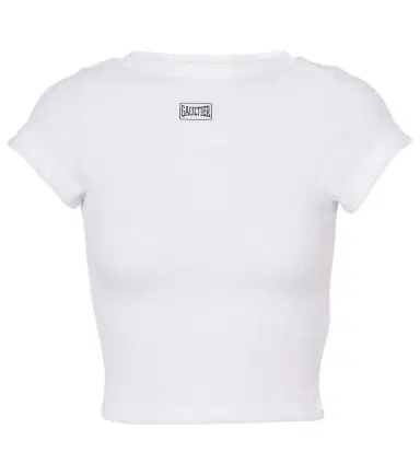 Jean Paul Gaultier Logo cotton jersey crop top | Thumbnail 1