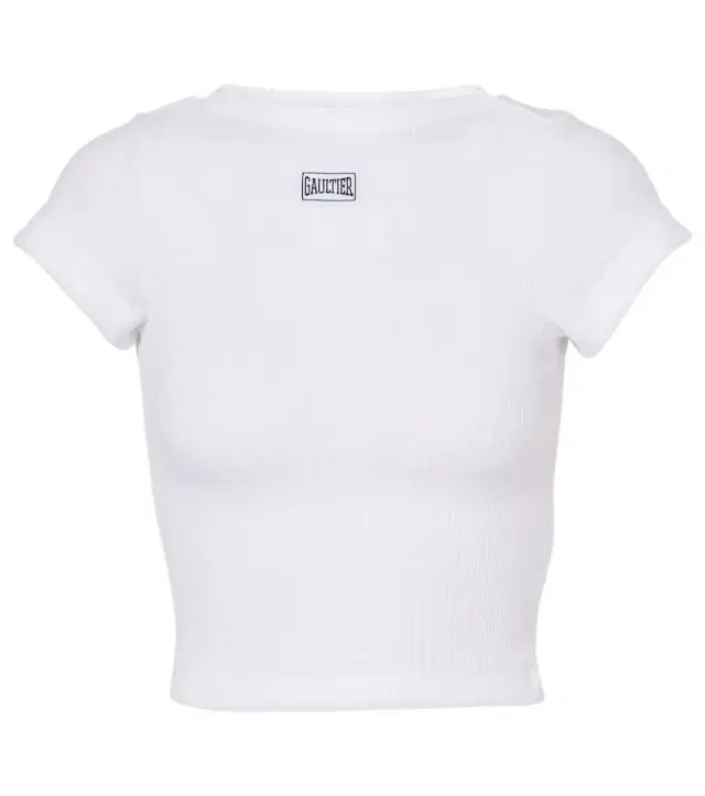 Jean Paul Gaultier Logo cotton jersey crop top