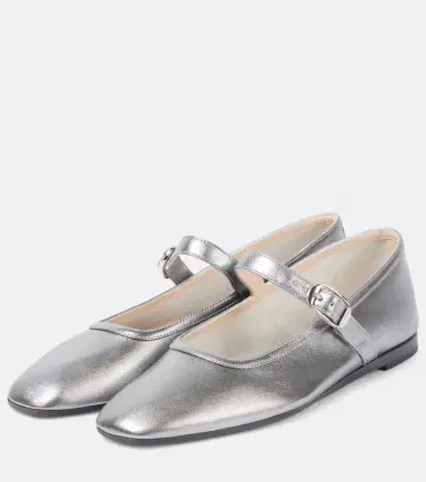 Le Monde Béryl Le Monde Béryl Metallic leather Mary Jane flats | Thumbnail 2 Le Monde Béryl Le Monde Béryl Metallic leather Mary Jane flats | Thumbnail 2