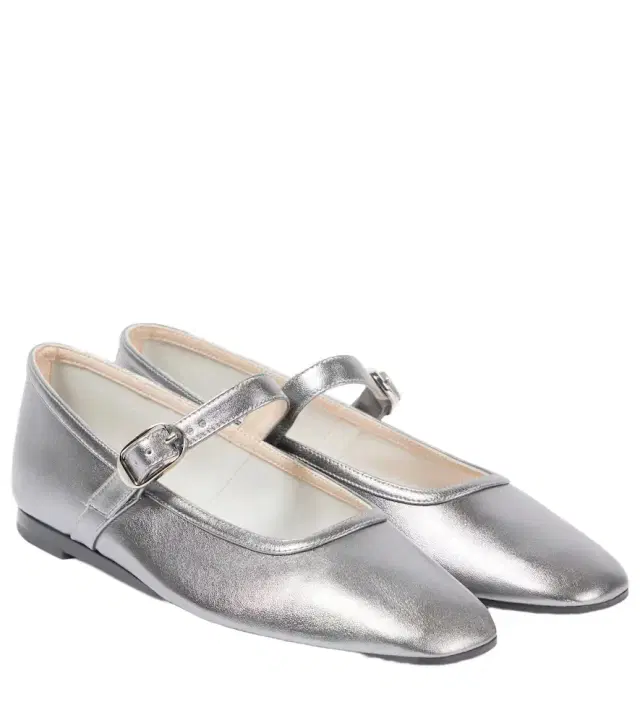 Le Monde Beryl Le Monde Béryl Metallic leather Mary Jane flats