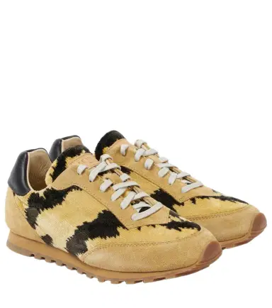 Le Monde Béryl Le Monde Béryl Slim Runner velvet and suede sneakers | Thumbnail 1 Le Monde Béryl Le Monde Béryl Slim Runner velvet and suede sneakers | Thumbnail 1