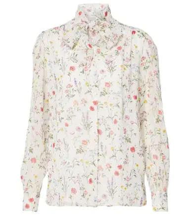 Giambattista Valli Floral silk blouse | Thumbnail 1 Giambattista Valli Floral silk blouse | Thumbnail 1