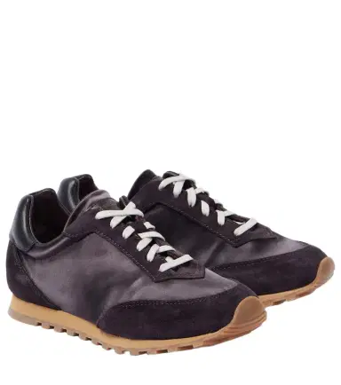 Le Monde Béryl Le Monde Béryl Slim Runner satin sneakers | Thumbnail 1 Le Monde Béryl Le Monde Béryl Slim Runner satin sneakers | Thumbnail 1
