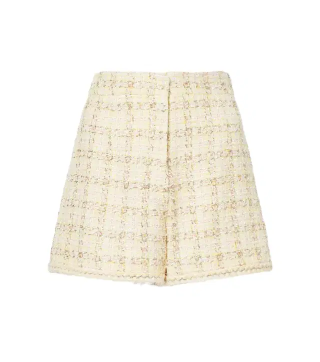 Giambattista Valli Checked cotton-blend shorts