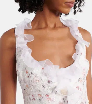 Giambattista Valli Ruffled jacquard minidress | Thumbnail 2 Giambattista Valli Ruffled jacquard minidress | Thumbnail 2