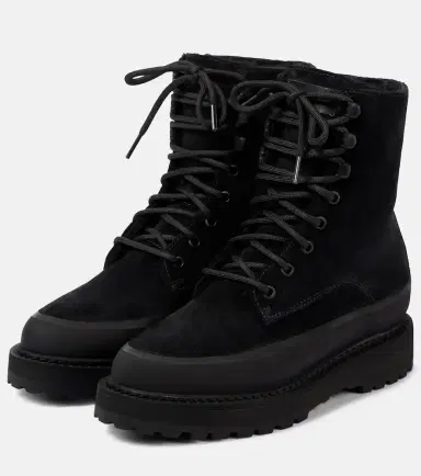 Le Monde Béryl Le Monde Béryl Dolomite shearling-trimmed suede ankle boots | Thumbnail 3 Le Monde Béryl Le Monde Béryl Dolomite shearling-trimmed suede ankle boots | Thumbnail 3