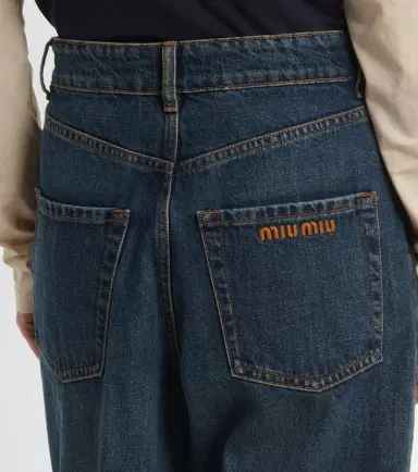 Miu Miu High-rise boyfriend jeans | Thumbnail 4