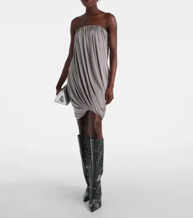 The Attico Draped jersey minidress | Thumbnail 3
