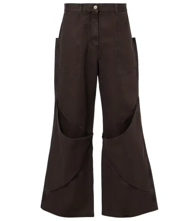 The Attico High-rise wide-leg jeans