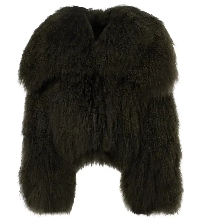 The Attico Faux fur bomber jacket