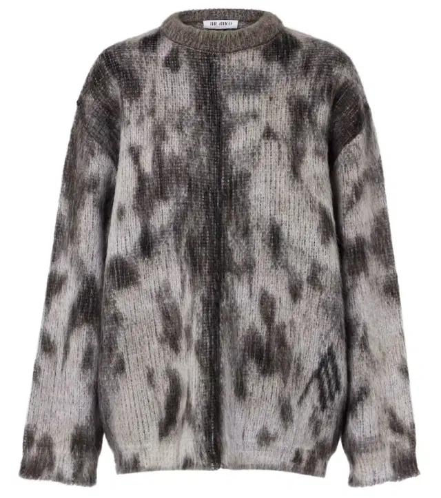 The Attico Leopard-print jacquard sweater