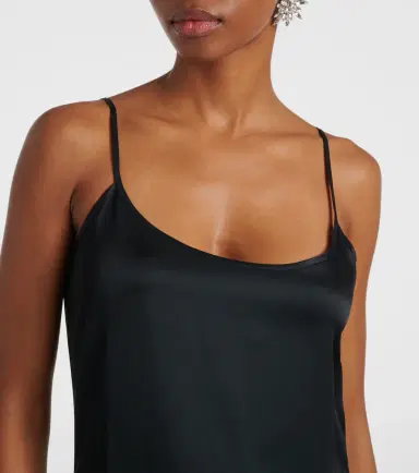 The Attico Gathered satin slip dress | Thumbnail 6