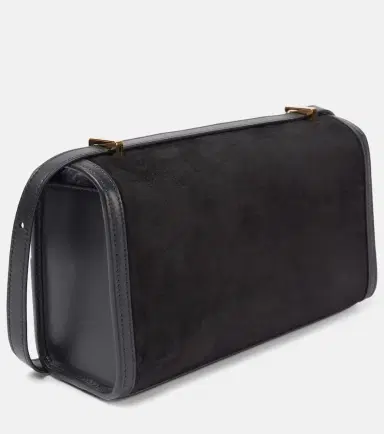 Savette Symmetry 26 leather-trimmed suede shoulder bag | Thumbnail 2 Savette Symmetry 26 leather-trimmed suede shoulder bag | Thumbnail 2