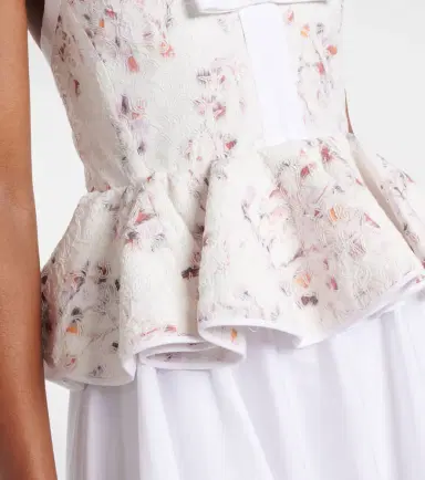 Giambattista Valli Ruffled floral lace gown | Thumbnail 6 Giambattista Valli Ruffled floral lace gown | Thumbnail 6