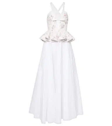 Giambattista Valli Ruffled floral lace gown | Thumbnail 1 Giambattista Valli Ruffled floral lace gown | Thumbnail 1