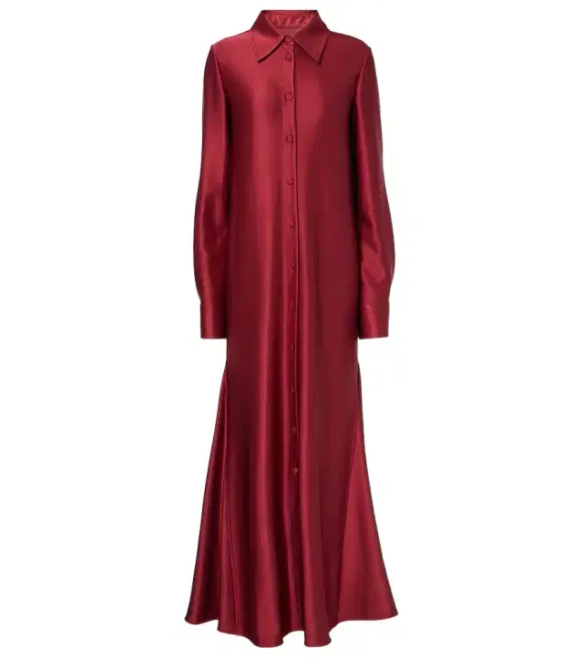 Jil Sander Satin shirt dress
