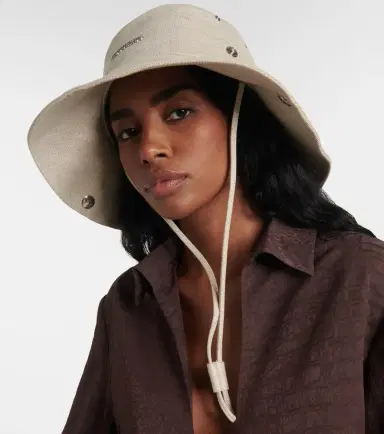 Jacquemus De-Nîmes linen and cotton denim bucket hat | Thumbnail 4 Jacquemus De-Nîmes linen and cotton denim bucket hat | Thumbnail 4
