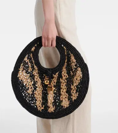 Jacquemus Spiaggia Small raffia shoulder bag | Thumbnail 4