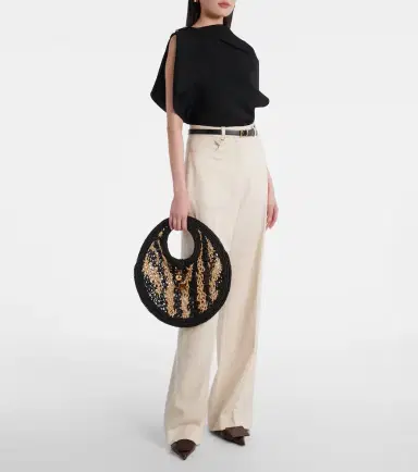 Jacquemus Spiaggia Small raffia shoulder bag | Thumbnail 5