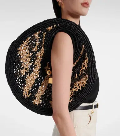 Jacquemus Spiaggia Small raffia shoulder bag | Thumbnail 6