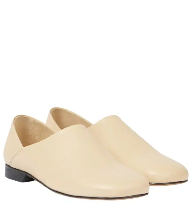 Lemaire Convertible leather slip-on shoes