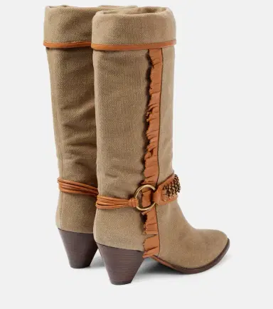Isabel Marant Levon canvas cowboy boots | Thumbnail 3