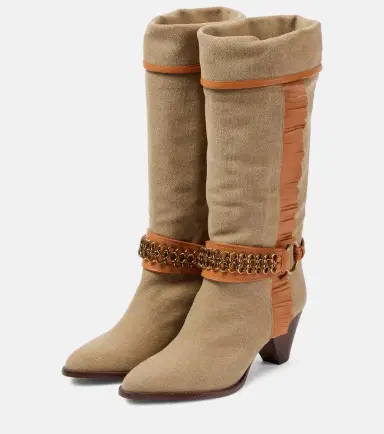 Isabel Marant Levon canvas cowboy boots | Thumbnail 5