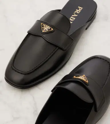 Prada Leather mules | Thumbnail 4