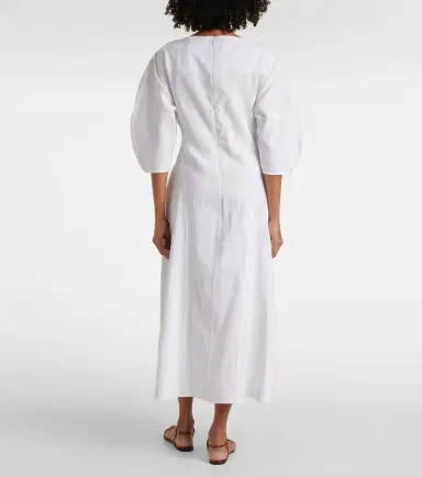 Jil Sander Linen midi dress | Thumbnail 3