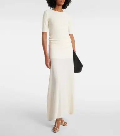 Jil Sander Crêpe midi skirt | Thumbnail 3 Jil Sander Crêpe midi skirt | Thumbnail 3
