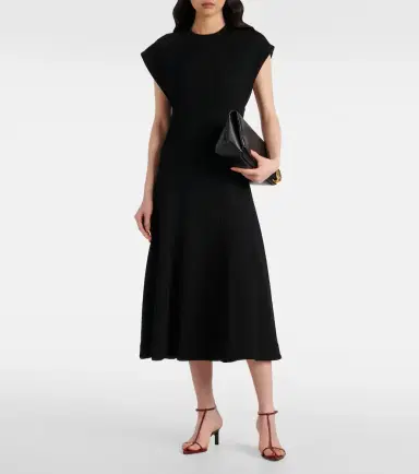 Jil Sander Ribbed-knit midi dress | Thumbnail 4