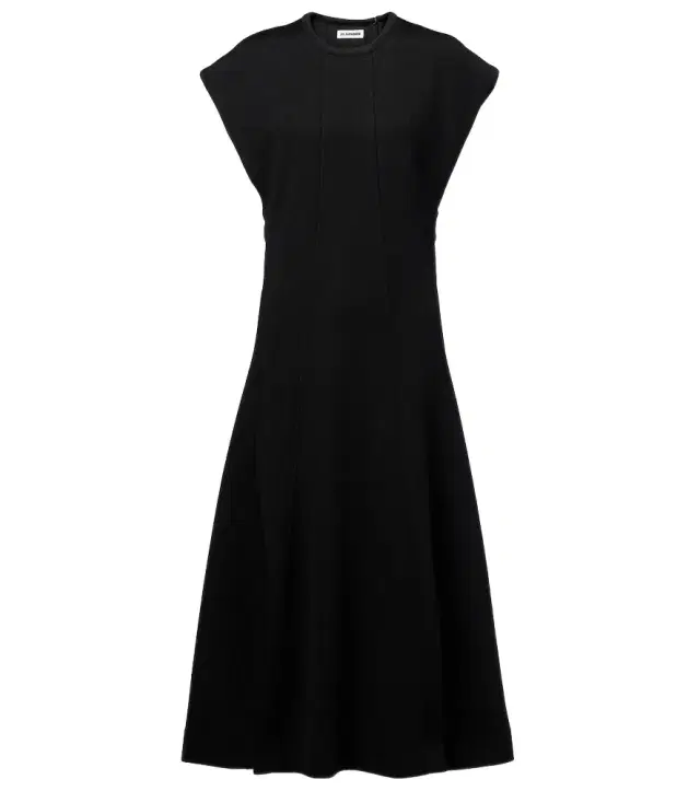 Jil Sander Ribbed-knit midi dress