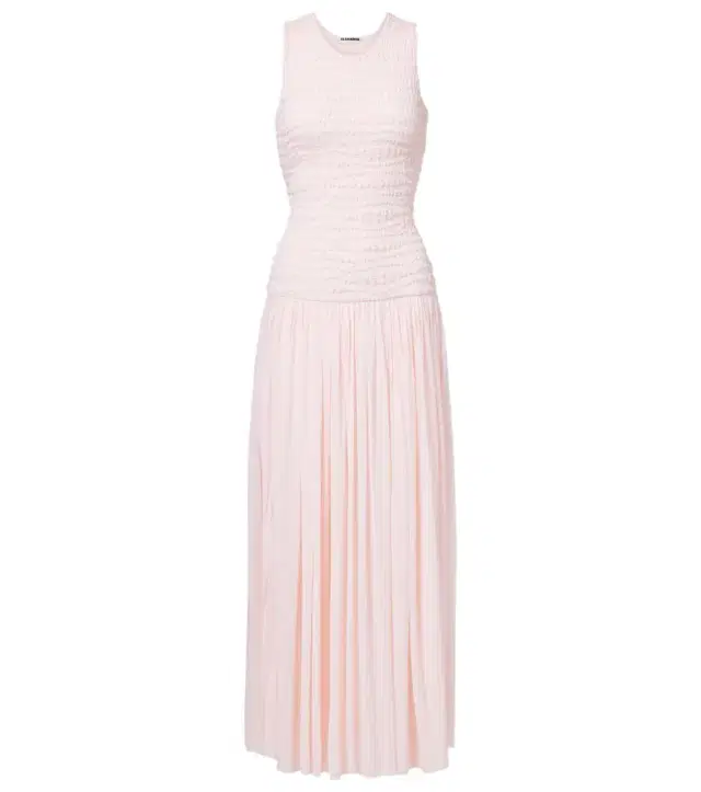 Jil Sander Shirred maxi dress