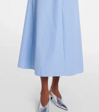 Jil Sander Pinstripe cotton shirt dress | Thumbnail 3
