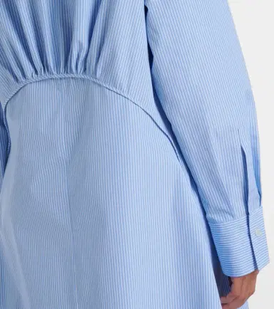 Jil Sander Pinstripe cotton shirt dress | Thumbnail 4