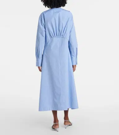 Jil Sander Pinstripe cotton shirt dress | Thumbnail 5