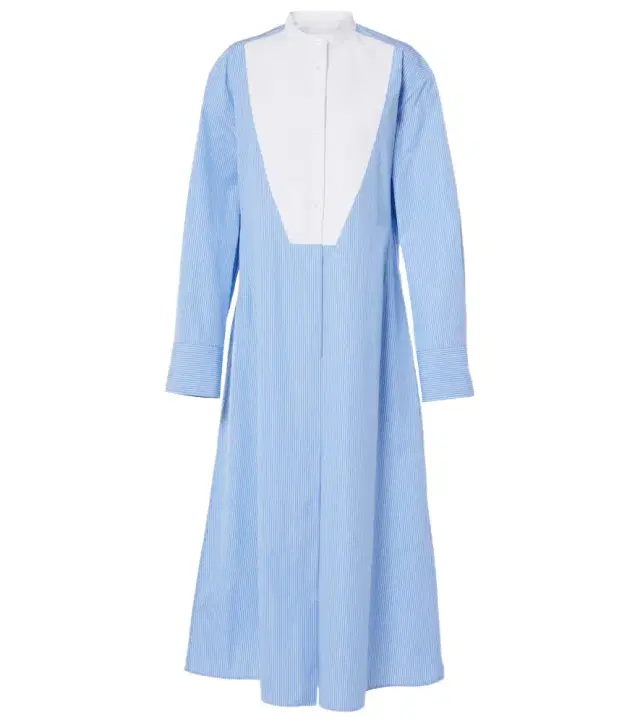 Jil Sander Pinstripe cotton shirt dress