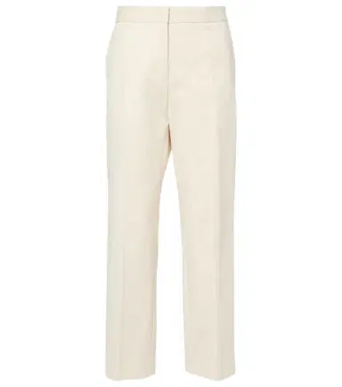 Jil Sander Cropped cotton straight pants | Thumbnail 1 Jil Sander Cropped cotton straight pants | Thumbnail 1