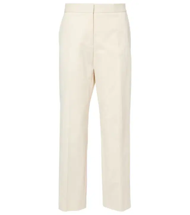 Jil Sander Cropped cotton straight pants