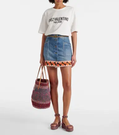 Valentino Garavani VLogo Signature Large straw tote bag | Thumbnail 3 Valentino Garavani VLogo Signature Large straw tote bag | Thumbnail 3
