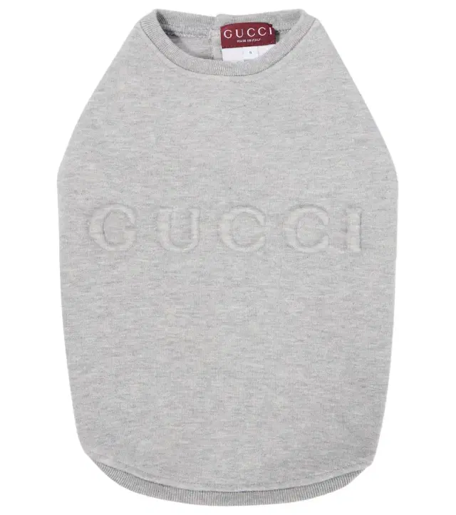 Logo embossed dog sweatshirt